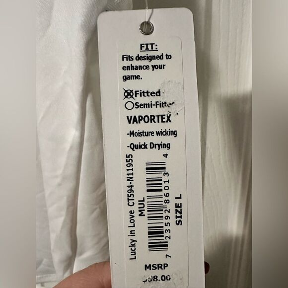 Lucky in Love Vaportex Moisture Wicking Size Large - Picture 2 of 6